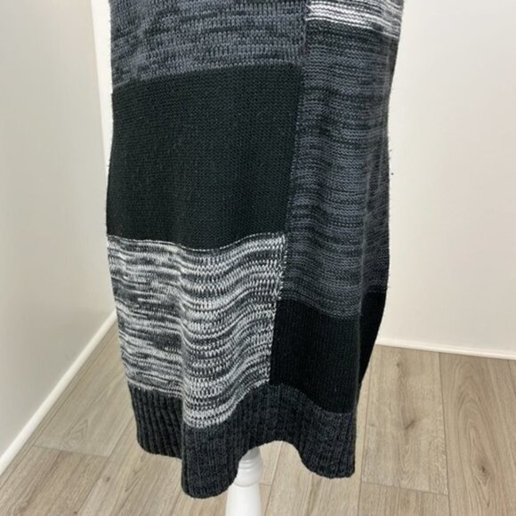 Notations Black & Grey Knit Sweater Dress Size Large - Picture 3 of 9